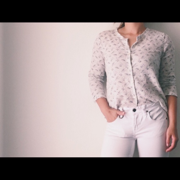 Scotch & Soda Button Down Floral Top - Picture 1 of 4